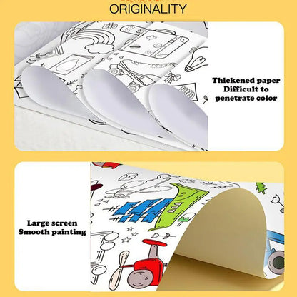 Mönstrat ritpapper på rulle - olika varianter