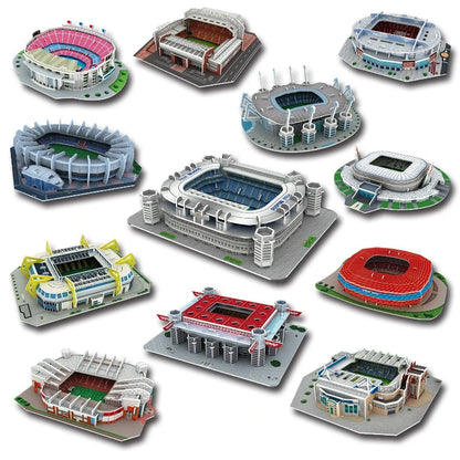 3D Fotbolls Stadium Pussel - olika varianter